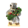 Marmotte & marmotton couronne de Noël